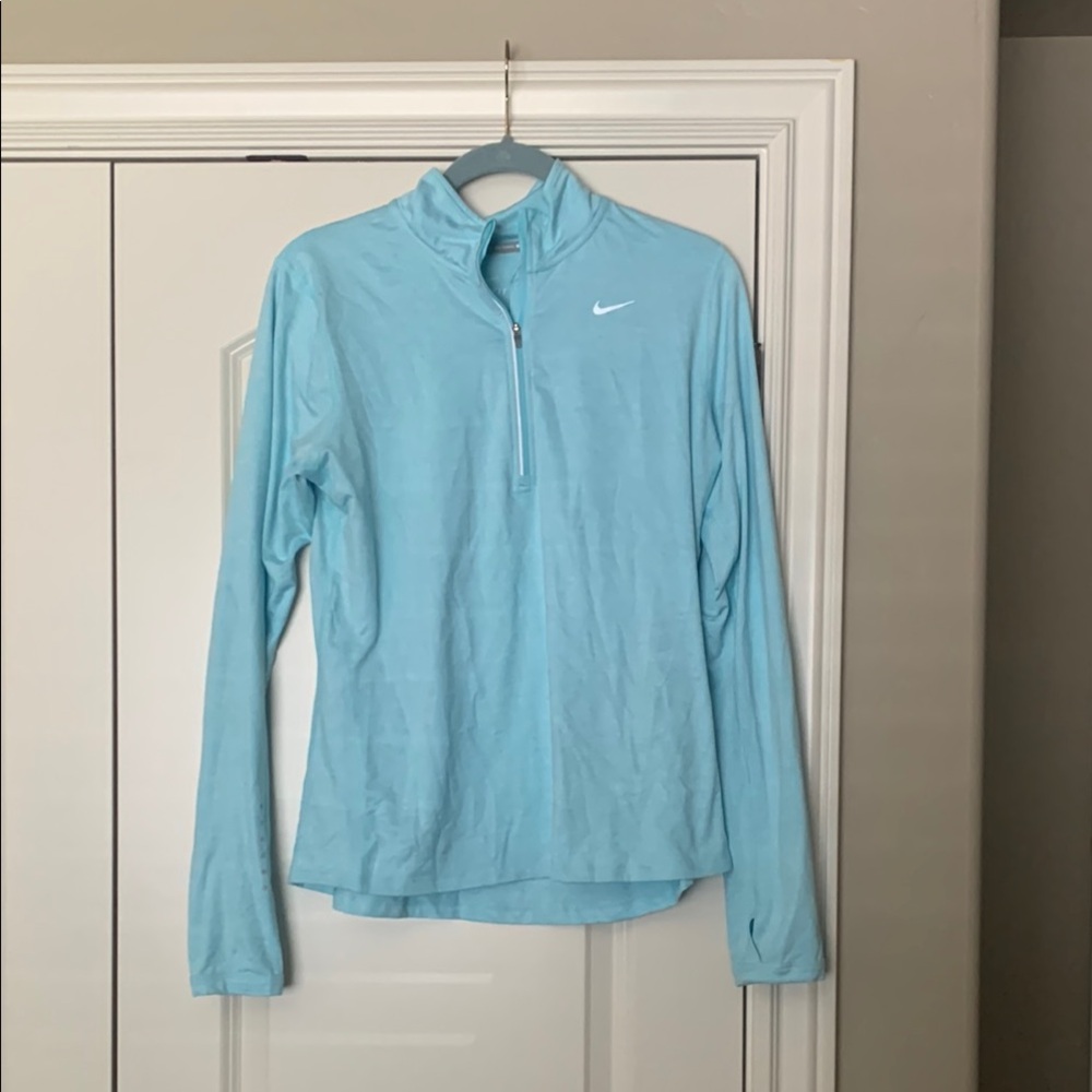 Nike Light Blue Quarter-Zip Pullover